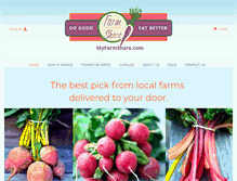 Tablet Screenshot of myfarmshare.com